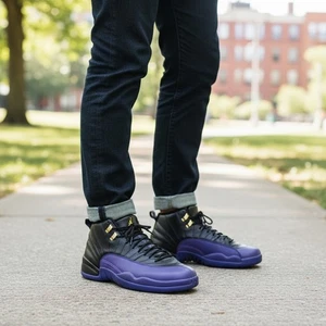 Zapatilla deportiva Jordan 12 retro Field púrpura para hombre 12 guardabarros con textura de lagarto CT8013-057 - Imagen 1 de 18