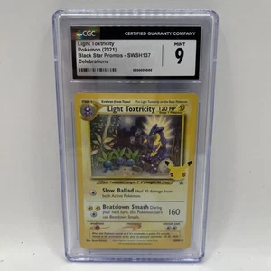 Light Toxtricity 2021 Pokemon Celebrations Holo Promo SWSH 127 grade 9 Sku320 - Picture 1 of 2