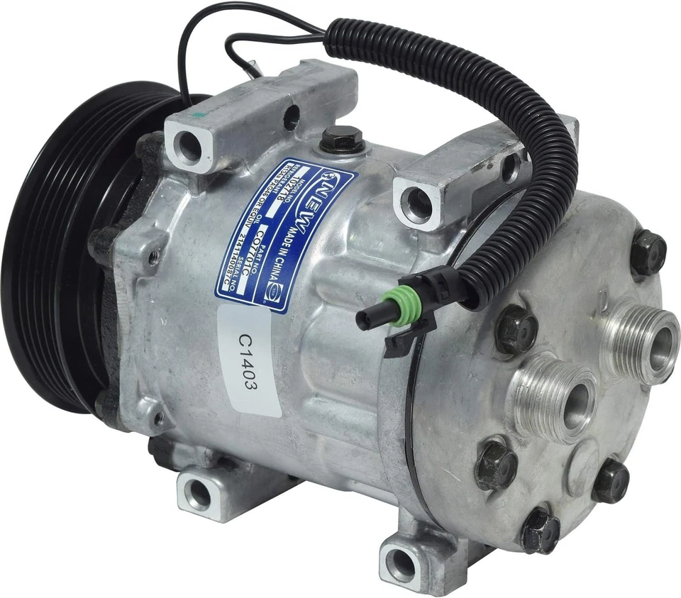 Compresor de aire acondicionado SD709 para Jeep Cherokee/Wrangler 1991 1992 1993 Foto 1 de 1