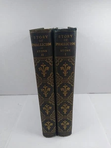 1927 Story Of Phallicism Vol. 1 & 2 By Lee Alexander Stone 549/1050 - Imagen 1 de 21
