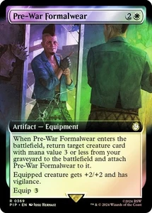 MTG - Pre-War Formalwear - Foil - Extended Art - Fallout - Magic the Gathering - Picture 1 of 1