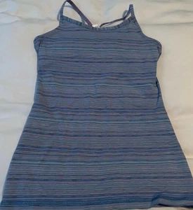 Ivivva Athletica Lululemon Blue & Pink Shelf Bra Active Tank Top Girl’s 12 - Picture 1 of 4