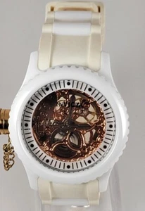 INVICTA WOMEN'S SOLID CERAMIC CASE MECANICAL WR 50m FLAME FUSION CRYSTAL 40mm - Picture 1 of 15