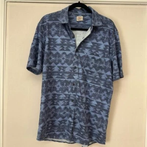 Camicia uomo Faherty manica corta blu fantasia taglia m/l - Foto 1 di 11