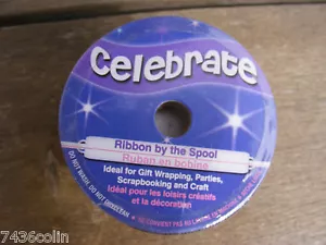 30 Reels of Celebrate Ribbon Chocolate White Edge Grosgrain Ribbon, 5M by 6MM - Picture 1 of 4