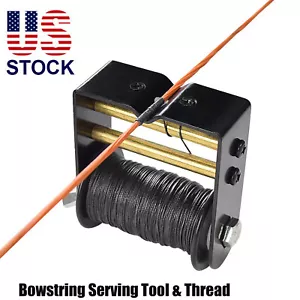 Bowstring Serving Tool & Thread 0.021" Thick Archery Protecting Bow String - Picture 1 of 7
