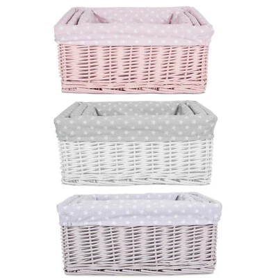 Wickerfield  Wicker Storage Baskets with Removable Lining Gift Hampers - Image 1 of 4