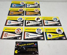 1980’s Vintage MLB Team Logo Stickers Fleer Throwback Baseball Action Series