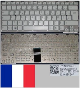 Clavier Azerty Français SONY SVE14A 149010341 9Z.N6BBF.D0F 5501217E2G1-035-G - Picture 1 of 1
