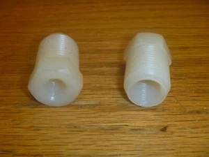 Nylon weiß Kunststoff Buchse Kombination Schottverschraubung 1/8" 3/8" 1/2" NPT - Bild 1 von 3
