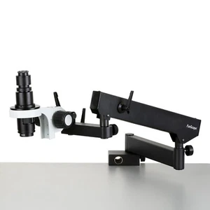 AmScope H800 Microscopio LED monoculare zoom 0,7X-5X con braccio articolato con morsetto - Foto 1 di 6