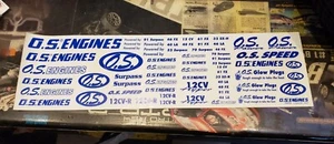 OS Engines OSMZ9302 Decal Sheet 17.5x5 inch 45x13 cm Tool Box / Model Stickers - Picture 1 of 3