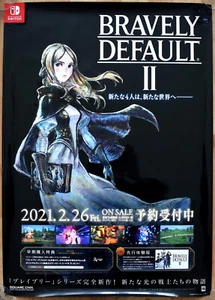 Bravely Default II 2 RARE NS Switch 51.5 cm x 73 cm Japanese Promotional Poster - Picture 1 of 1