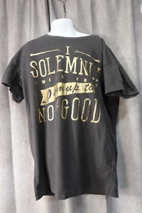 Harry Potter Youth Gray "I Solemnly Swear I'm Up To No Good" T-Shirt Size XS - Picture 1 of 3