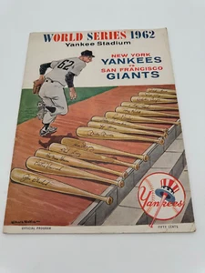 1962 World Series Baseball Program New York Yankees Home v San Francisco Giants - Picture 1 of 4