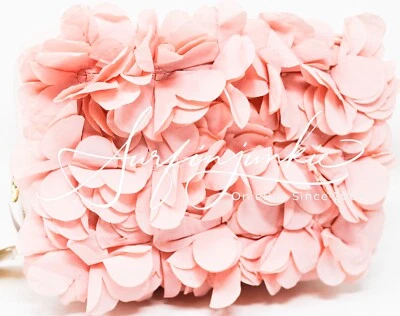 Bath & Body Works Rosa Flor Floral Bolso Cartera Maquillaje Viaje Bolso Cremallera Correa Foto 1 de 4