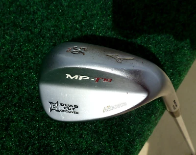 Mizuno MP-T10 Satin 56° Wedge 13° Bounce Dynamic Gold Wedge Flex Steel RH 35.5" - Image 1 of 4