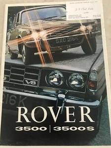 Folleto de ventas Rover 3500S de octubre de 1971 - Imagen 1 de 6