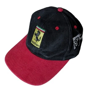 90s Vintage Ferrari Doyle Risi Racing Strapback Hat Ball Cap Applied Concepts - Picture 1 of 8