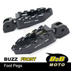 Black Cnc Buzz Wide Front Foot Pegs For Suzuki Gsxr 600 14 15 16 17 18 19 20 21