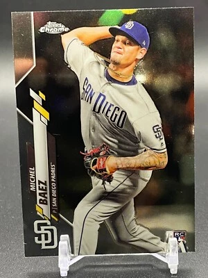 2020 Topps Chrome Michel Baez RC #187 San Diego Padres - Image 1 of 2