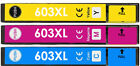 603XL Cyan Magenta Yellow Ink Cartridge Set For Epson XP-4100 XP-4105 Non OEM 