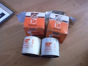 2x TJ oil filters fits Ford Capri Cotina Escort RS Transit + other makes 1967 on - Picture 1 of 2