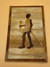 Wooden Collage Artwork of Tribal Man 