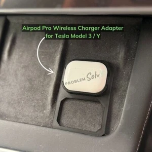 AirPod Pro 1 & 2 Holder Stand for Wireless Charging! Fits Tesla Model 3 & Y - Foto 1 di 2