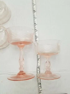 Vintage Pink Depression Glassware Lot 6 - Picture 1 of 11