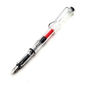 6 Assorted Smooth Writing Pen Transparent Refills Fountain Pen  Home