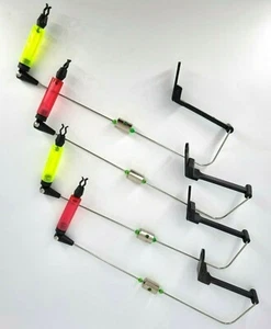 4 pezzi SEGNALATORE DI MORSO LUCE PIEGHEVOLE INDICATORE DI MORSO SOSPESO INDICATORE DI MORSO DI CARPA SWINGER - Foto 1 di 1