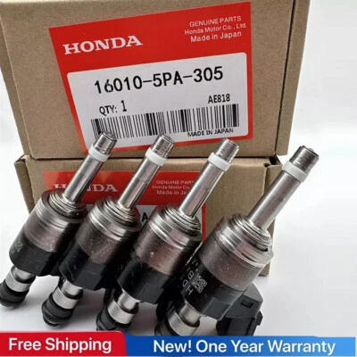 4PCS GENUINE OEM FUEL INJECTORS 16010-5PA-305 FOR ACCORD CR-V CIVIC 1.5L TURBO - Image 1 of 4