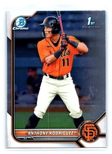 2022 Bowman Chrome - Anthony Rodriguez - 1st Bowman - #BCP-26 - Giants