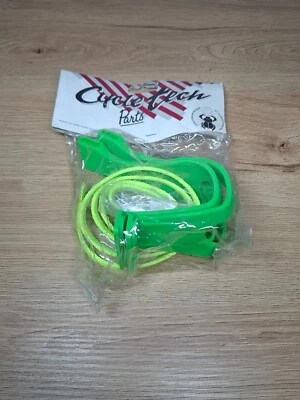 Vintage Fahrradteile neu im Karton NOS Cycle Tech grün Kunststoff Zehenclips ... - Bild 1 von 4