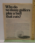 1974 VINTAGE PRINT AD TITLEIST  WHY DO THE BEST GOLFERS PLAY A BALL THAT CUTS?