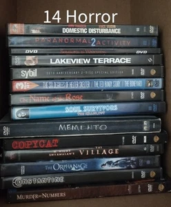 14 DVD'S Scary Horror Movies Most Are Blockbuster Theatrical Releases DVD Lot - Picture 1 of 1