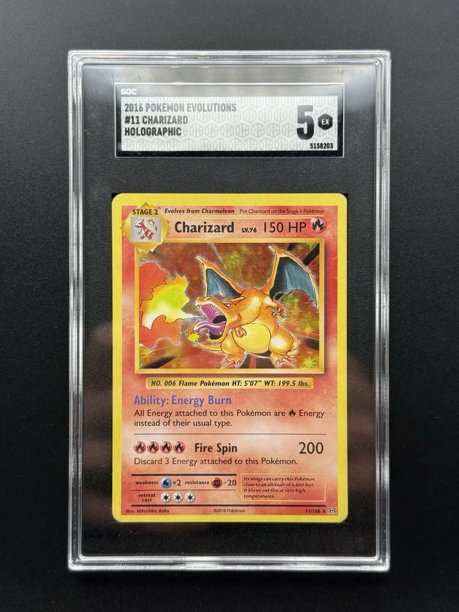 Pokémon TCG Grade 5 Charizard Individual Collectible Card Game