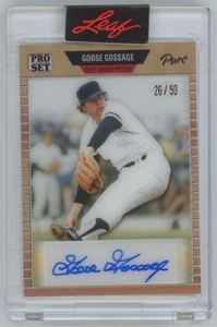 2023 Leaf Pro Set Pure Goose Gossage Pure Auto 26/50 #89-GG1 - Picture 1 of 2