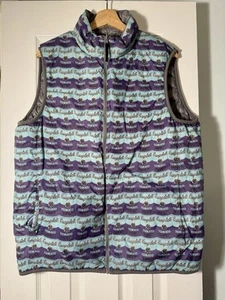 Uniqlo X Andy Warhol SPRZ NY Packable Ultra Lightwt Down Reversible Vest Sz L - Picture 1 of 8