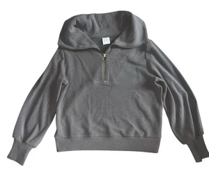 Varley Vine Half Zip Oversized Collar Pullover Sweatshirt Women's Size L - Picture 1 of 5