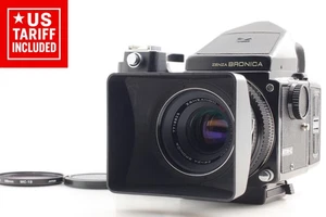 【N MINT】Zenza Bronica ETR-C Body Prism Finde Zenzanon 75mm f/2.8 Lens From JAPAN - Picture 1 of 22