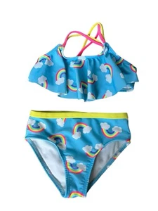 Wonder Nation Toddler Girls Rainbow Bikini, 2-Piece Swimsuit Set, Size 3T - Picture 1 of 3