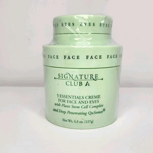 Signature Club A 5 Essentials Crema Planta Células Madre Complejo Rostro Ojos 4.5 OZ - Imagen 1 de 4