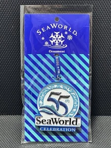Sea World 55th Anniversary Celebration Blue & Teal Glitter Christmas Ornament - Picture 1 of 2