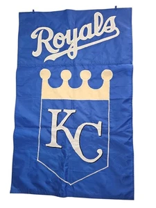 Kansas City Royals 44" x 273/4" bandera MLB puntada bandera letrero patio exterior - Imagen 1 de 11