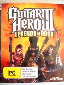 **PLAYSTATION 3 GUITAR HERO 111 AC/DC LEGENDS OF ROCK ACTIVISION 2008** - Picture 1 of 3