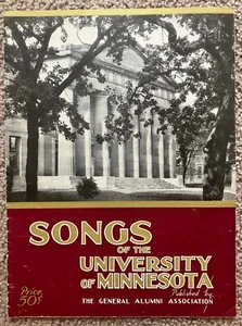 Cancionero de partituras vintage de 1930 Songs of the University of Minnesota 13 pp. - Imagen 1 de 3