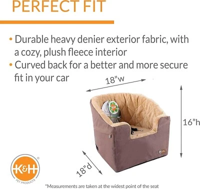 K&H PET PRODUCTS K&H KD BUCKET BOOSTER PET SEAT CHOCOLATE SMALL