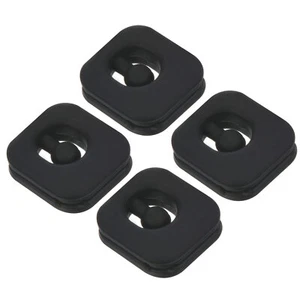 Tennis Vibration Dampener, 4 Pack Square Shock Absorber Black - Picture 1 of 6